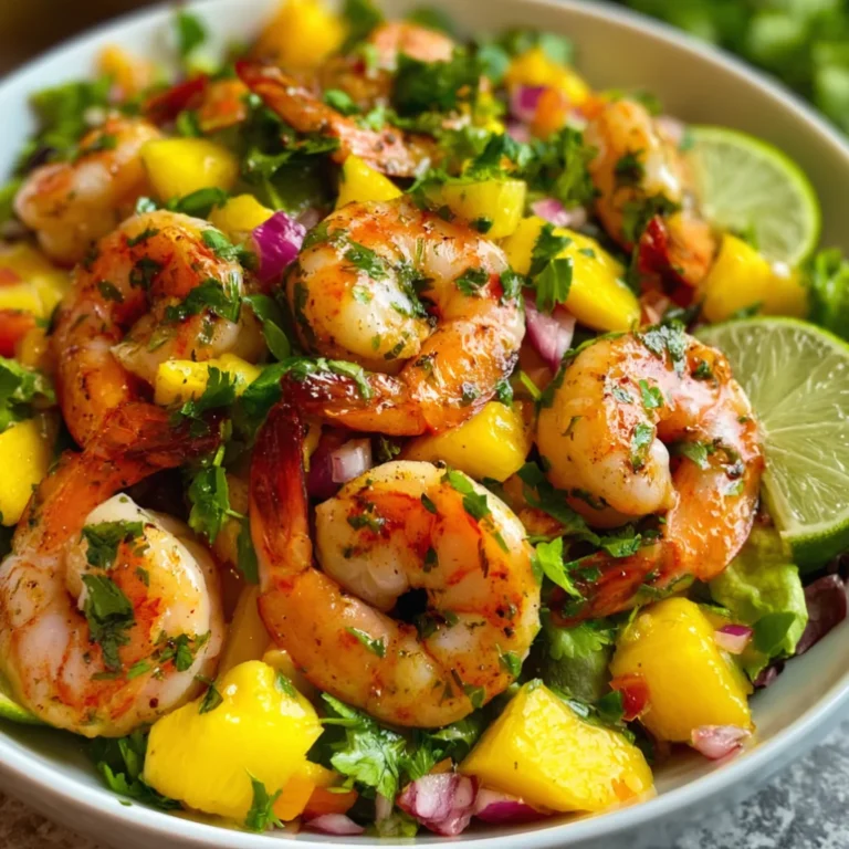 Mango Pineapple Shrimp Salad