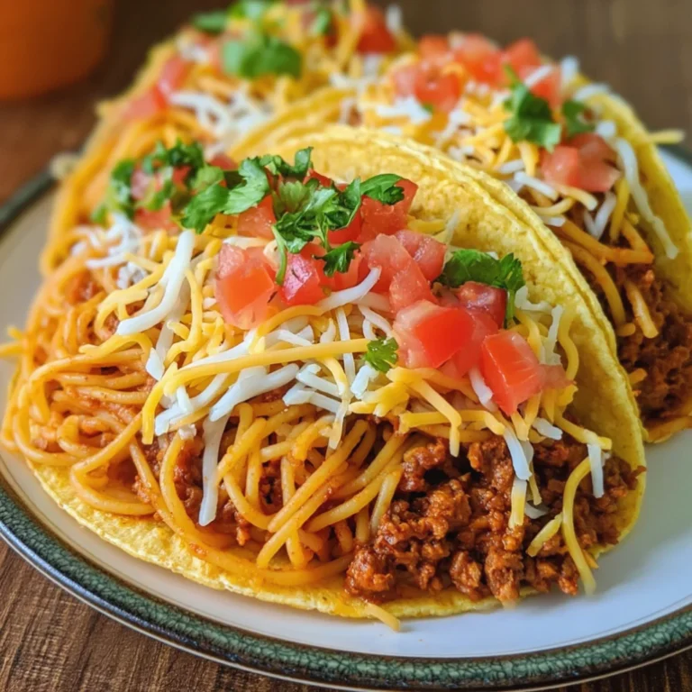 Spaghetti Tacos Ground Beef