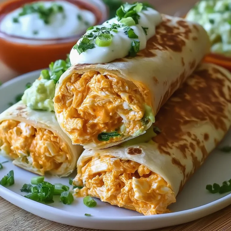 Spicy Cheesy Buffalo Chicken Burritos