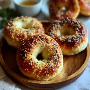 Fluffy Greek Yogurt Bagels